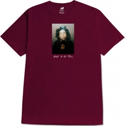 Tee Shirt Primitive X Bob Marley Kaya Burgundy 2023 pour homme, pas cher