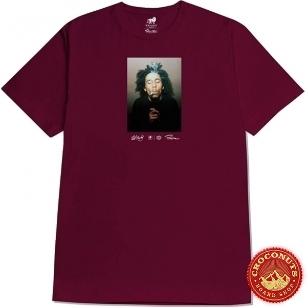 Tee Shirt Primitive X Bob Marley Kaya Burgundy 2023