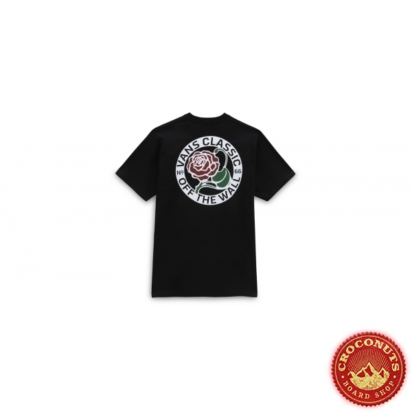 Tee Shirt Vans Tried And True Rose Black 2023