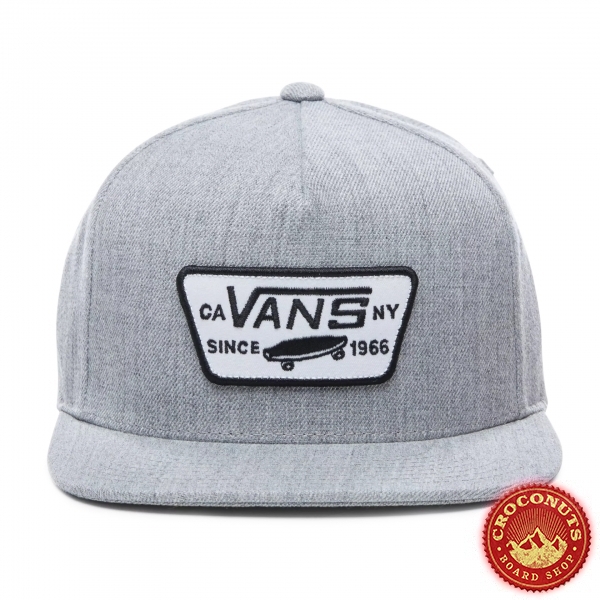 Casquette Vans Full Patch Snapback Heather Grey 2023