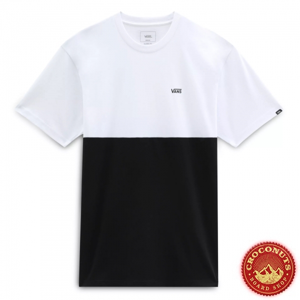 Tee Shirt Vans Colorblock Black White 2023