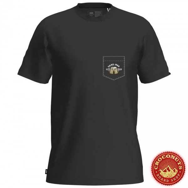 Tee Shirt Vans Off The Wall Graphic Black Gold 2023