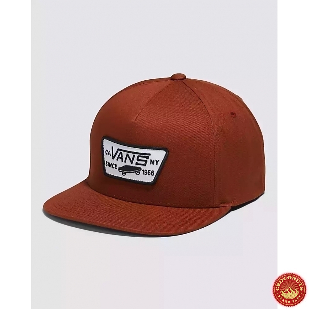 Casquette Vans Full Patch Snapback Burnt Henna pour unisexe