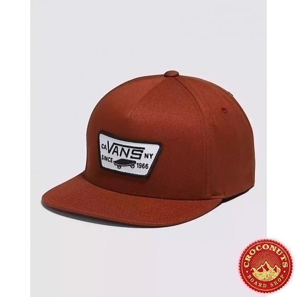 Casquette Vans Full Patch Snapback Burnt Henna 2023