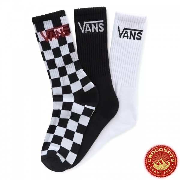 Chaussettes Vans Junior Classic Crew (3 paires) 2023