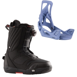 Boots Burton STEP ON Limelight Boa Black + Fixation Step On Slate Blue 2023 pour femme