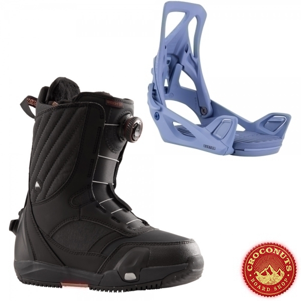 Boots Burton STEP ON Limelight Boa Black + Fixation Step On Slate Blue 2023