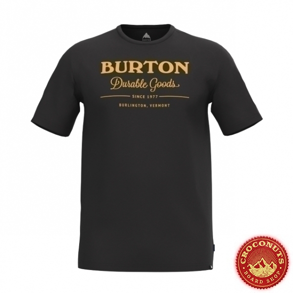 Tee Shirt Burton Durable Goods Black 2024