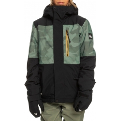 Veste Quiksilver Mission Printed Block Spray Camo 2024 pour enfant, pas cher