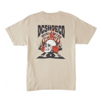 Tee Shirt DC Shoes Defiant Plaza Taupe Enzyme Wash 2023