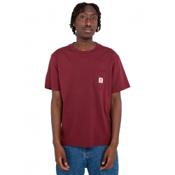 Tee Shirt Element Basic Pocket Tawny Port 2023 pour 