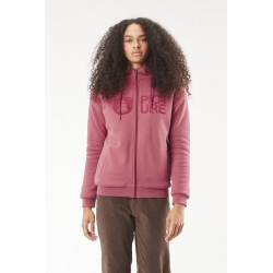 Sweat Picture Basement Plush Zip Maroon 2024 pour femme