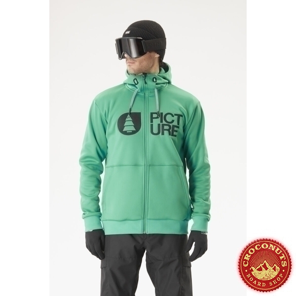 Fleece Picture Park Zip Tech Spectra Green 2024