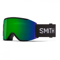 Masque Smith Squad Mag Black Chromapop Sun Green Mirror 2025 pour unisexe