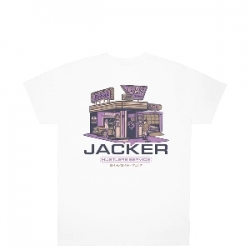 Tee Shirt Jacker Hustler Service White 2024 pour unisexe