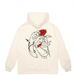 Sweat Jacker Holy Roses Beige 2024 pour unisexe