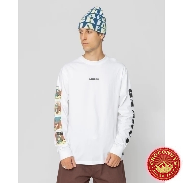 Tee shirt Jacker Lazy LS White 2024