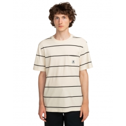 Tee Shirt Element Basic Pocket White Black Stripes 2024 pour homme