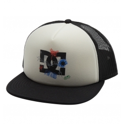 Casquette Trucker Dc Shoes Gas Station Lily White 2024 pour unisexe