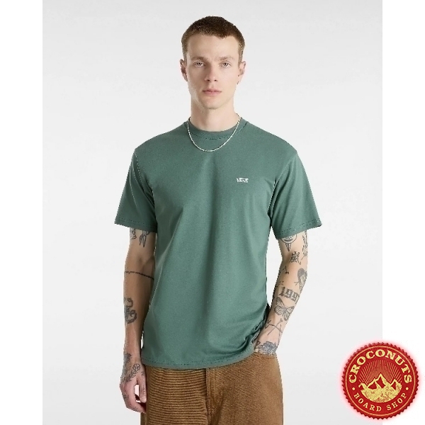 Tee Shirt Vans Left Chest Logo Dark Forest 2024