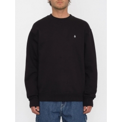 Sweat Volcom Single Stone Crew Black 2024 pour unisexe