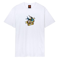 Tee Shirt Santa Cruz Sommer Sparrow Front White 2024