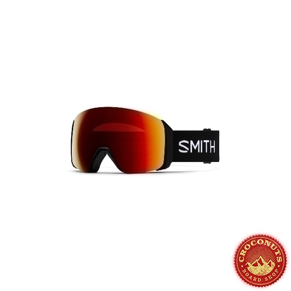 Masque Smith 4D XL Mag Black Sun Red Mirror 2025