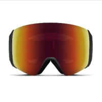 Masque Smith 4D XL Mag Black Sun Red Mirror 2025
