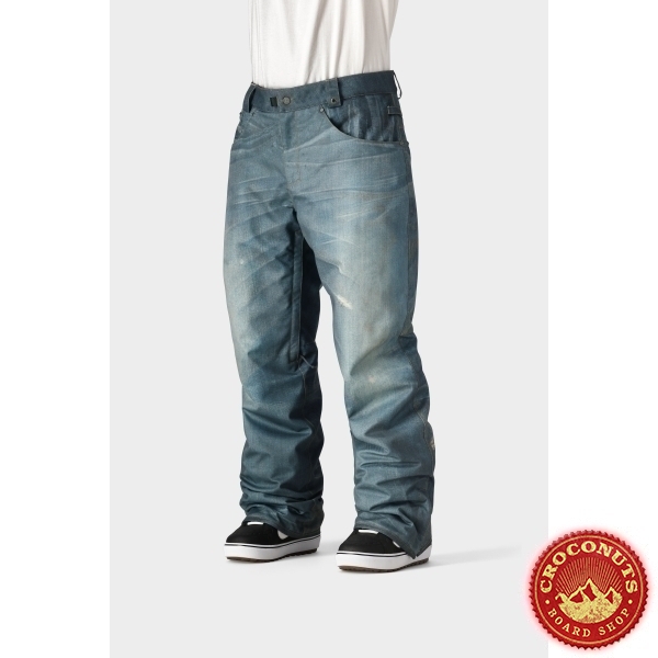 Pantalon 686 Deconstructed Denim Indigo 2026