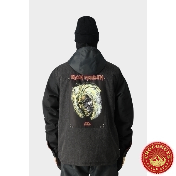 Veste 686 Iron Maiden Ins Battle Black Denim 2025