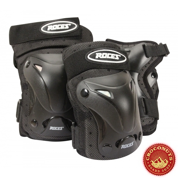 Pack de Protections Roces Ventilated Black 2021