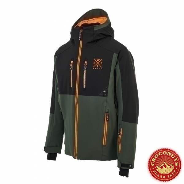 Veste Watts X Blow Forest Green Orange 2025