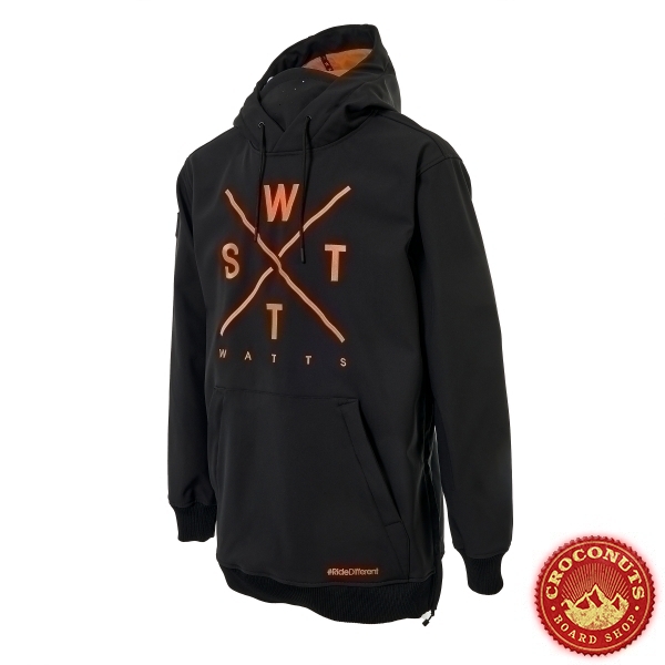 Veste Watts Orbital Black Fluo Orange 2026