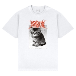 Tee Shirt Arbor Kitten White 2025 pour unisexe