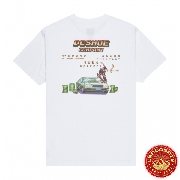 Tee Shirt DC Shoes Two Bit White 2025