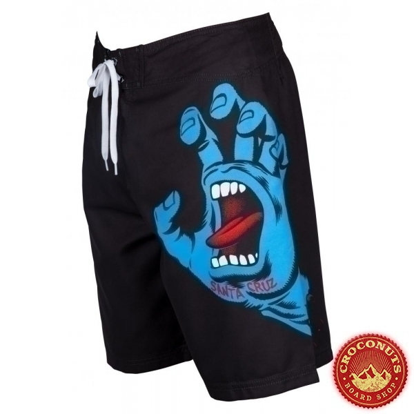 Short Santa Cruz Screaming Hand Boardshort Black 2025