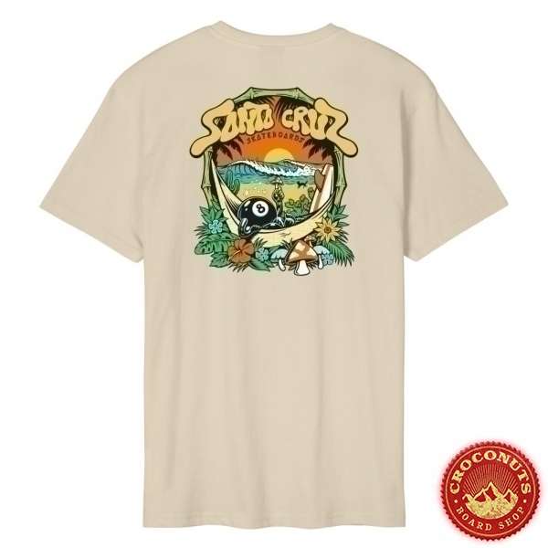 Tee Shirt Santa Cruz Winkowski 8Baller Trip Blond Wood 2025