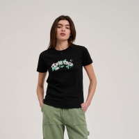 Tee Shirt Santa Cruz Women Cluster Strip Black 2025