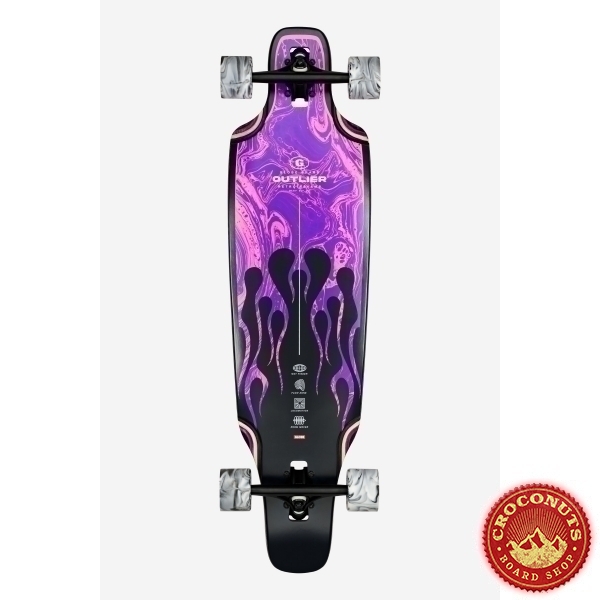 Longboard Globe Outlier Purple Flames 2026