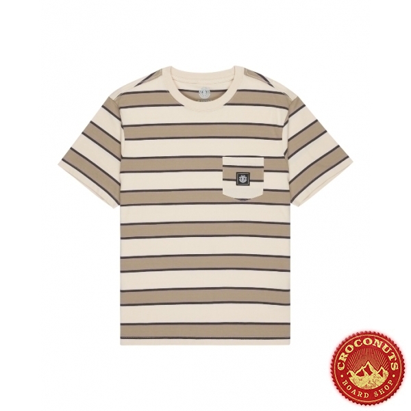 Tee Shirt Element Icon Label Pocket Oat Milk 2025