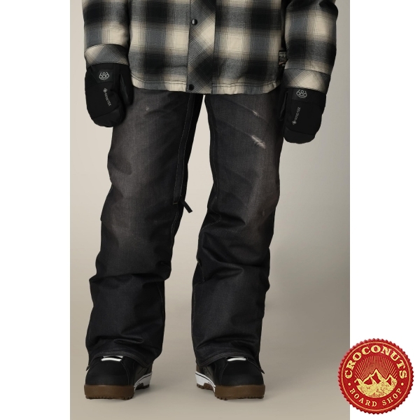 Pantalon 686 Deconstructed Black Denim 2026