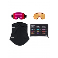 Masque Anon Sync Black Perceive Sunny Red + Bonus Lens + Cagoule MFI 2027