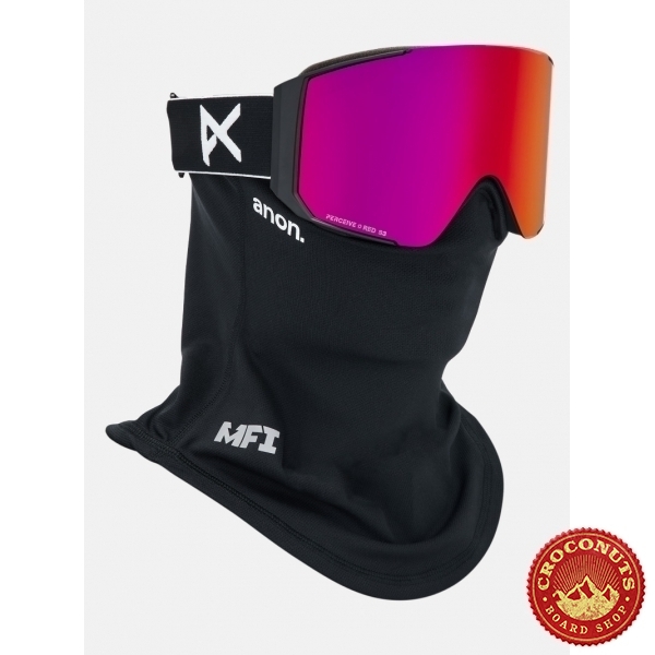 Masque Anon Sync Smoke Perceive Sunny Red + Cagoule MFI 2026