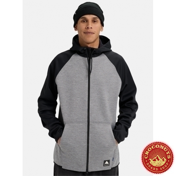 Fleece Burton Crown WPF FZ Grey Heather True Black 2026