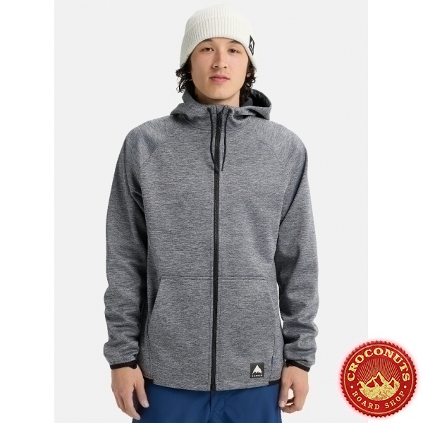 Fleece Burton Crown WPF FZ True Black Heather 2026