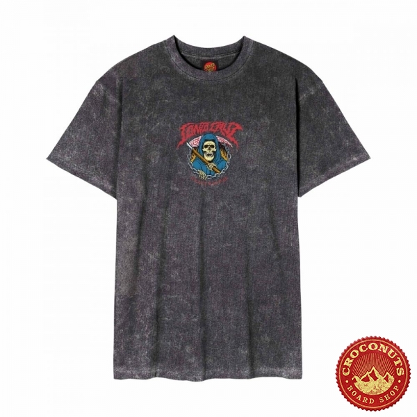 Tee Shirt Santa Cruz Out Of Time Black Acid Wash 2026
