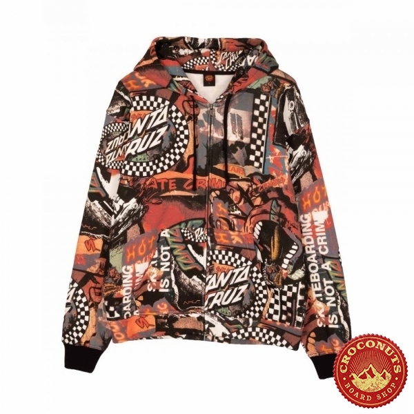 Sweat Santa Cruz Collage Zip Multi 2026