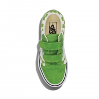 Shoes Kid Vans Old Skool V Checkerboard Lime 2026
