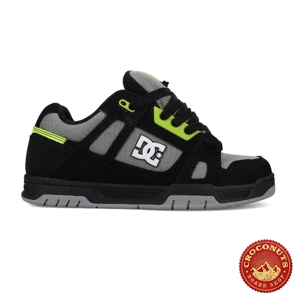 Chaussures Dc Shoes Stag Black Grey Lime 2026