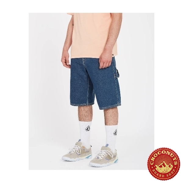 Short Volcom Labored Denim Utility Indigo Ridge Wash 2026